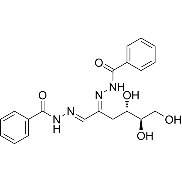 3-Deoxy-D-erythro-hexos-2-ulose bis(2-benzoylhydrazone) 32443-70-2